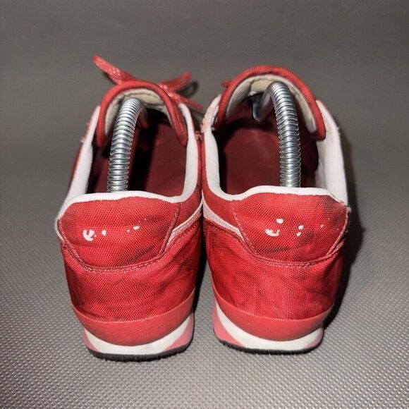 ASICS Onitsuka Tiger Ultimate 81 Fuchsia Red Sneakers Shoes Women Size 8.5 - Picture 3 of 8